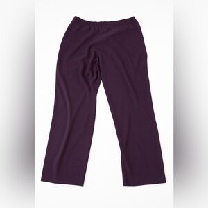 Eileen Fisher Deep Purple Knit Pants